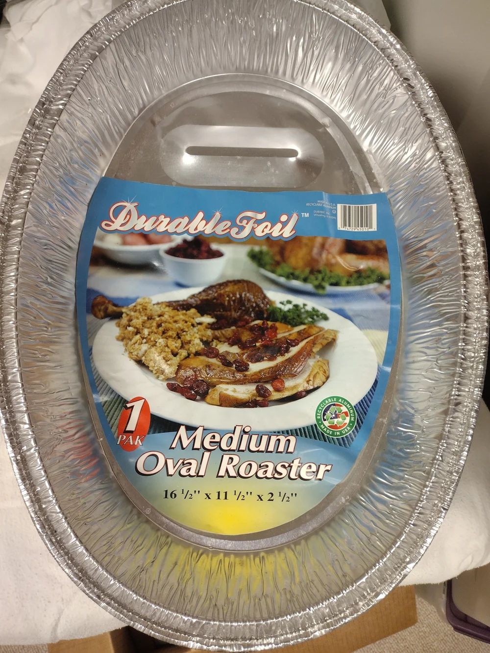 Lot Of 24 Medium Foil Oval Roaster Durable Size 16.5